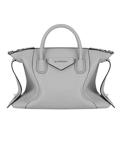 givenchy antigona pearl grey small|GIVENCHY Calfskin Small Soft Antigona Pearl Grey.